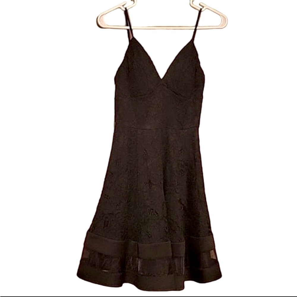 City Studio Black Lace Cocktail Dress - Size 3